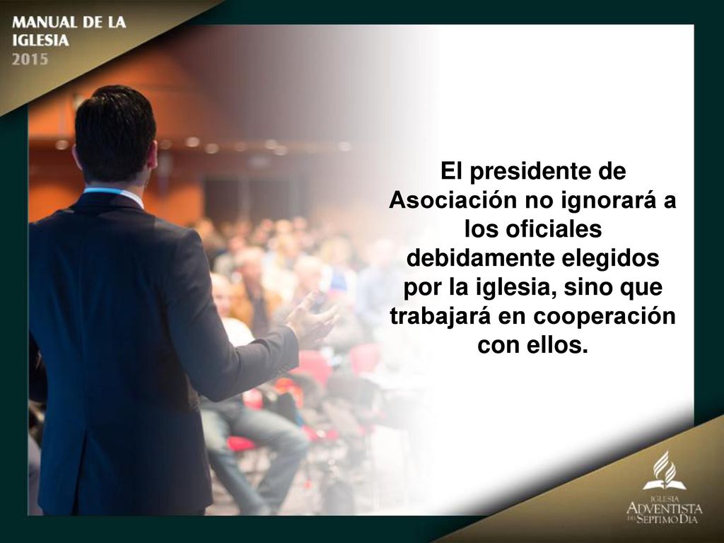 por la iglesia, sino que trabajará en cooperación con ellos.