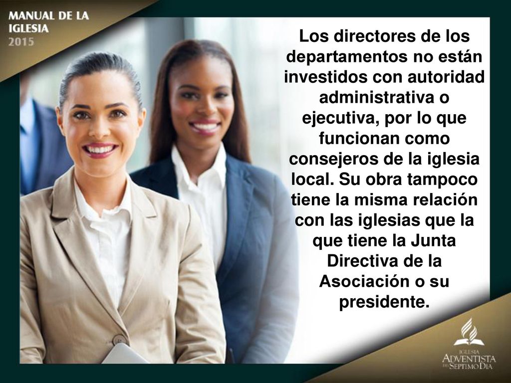 Los directores de los departamentos no están investidos con autoridad