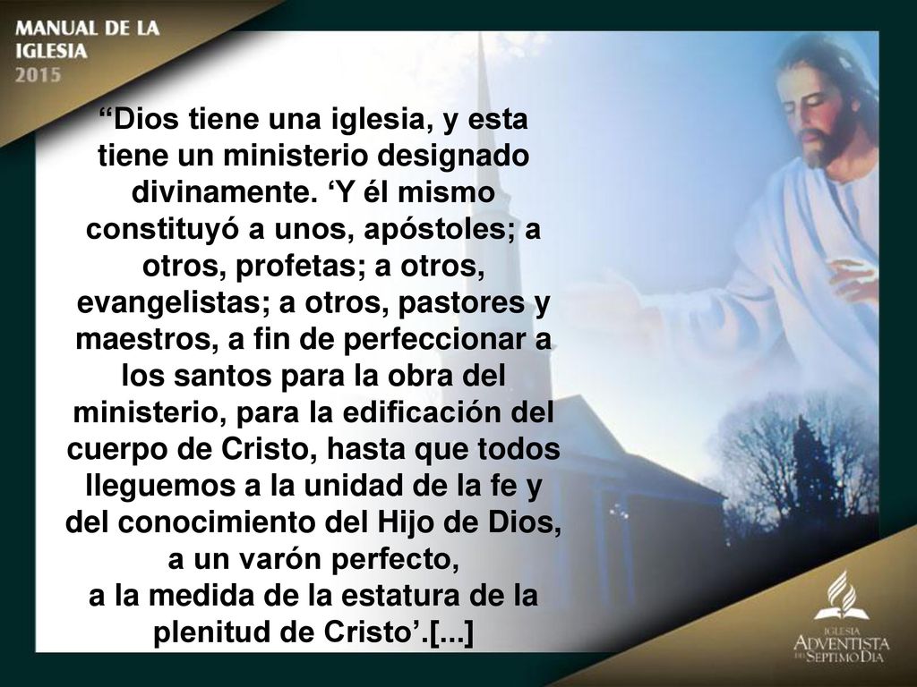 a la medida de la estatura de la plenitud de Cristo’.[...]