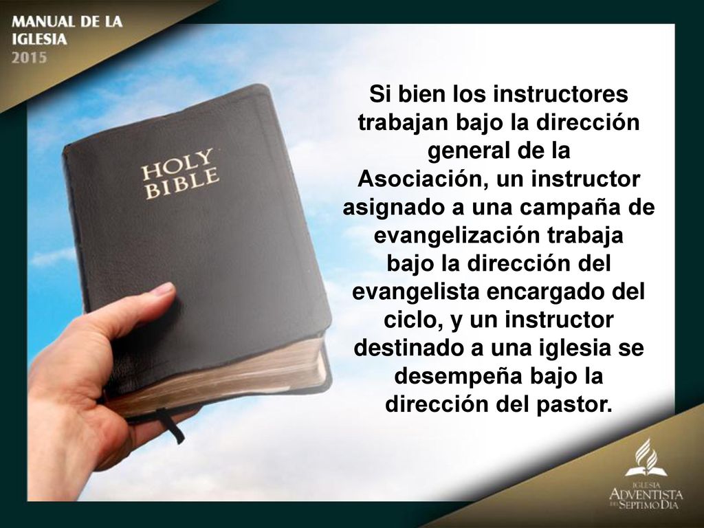 Si bien los instructores trabajan bajo la dirección general de la
