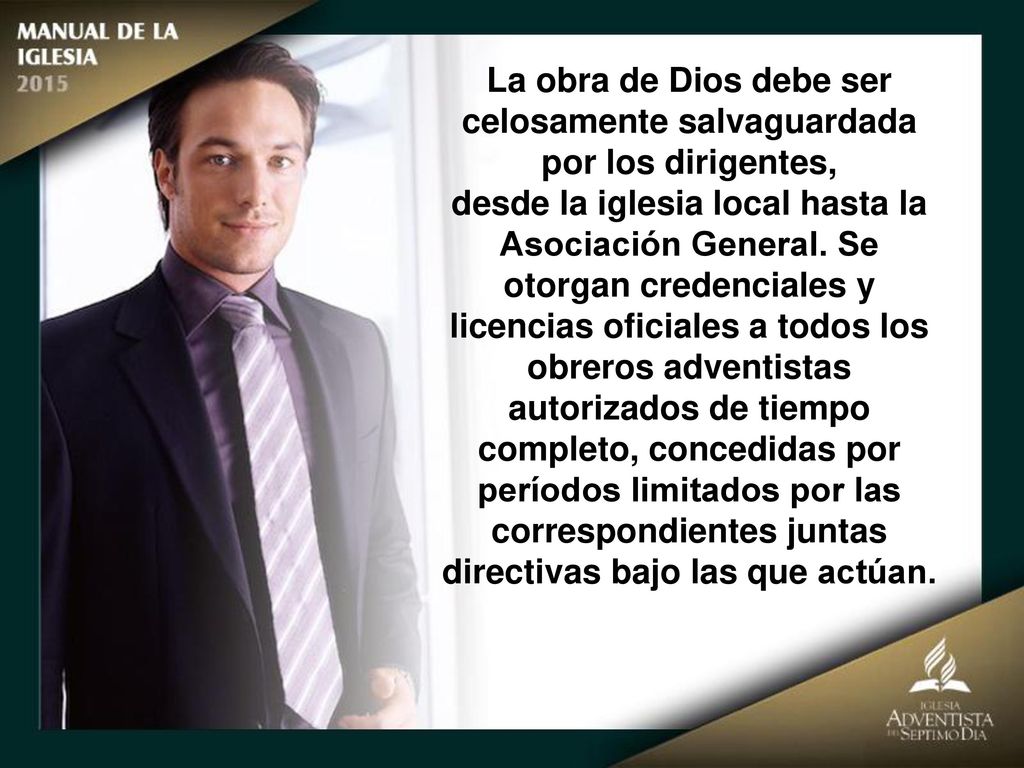 La obra de Dios debe ser celosamente salvaguardada por los dirigentes,