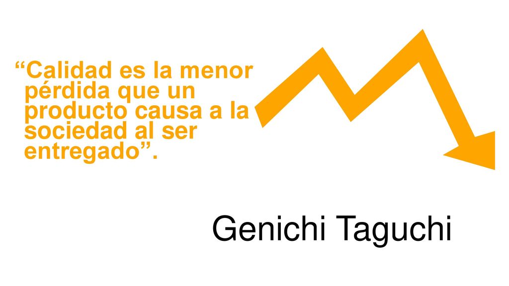 Calidad es la menor pérdida que un producto causa a la sociedad al ser entregado .