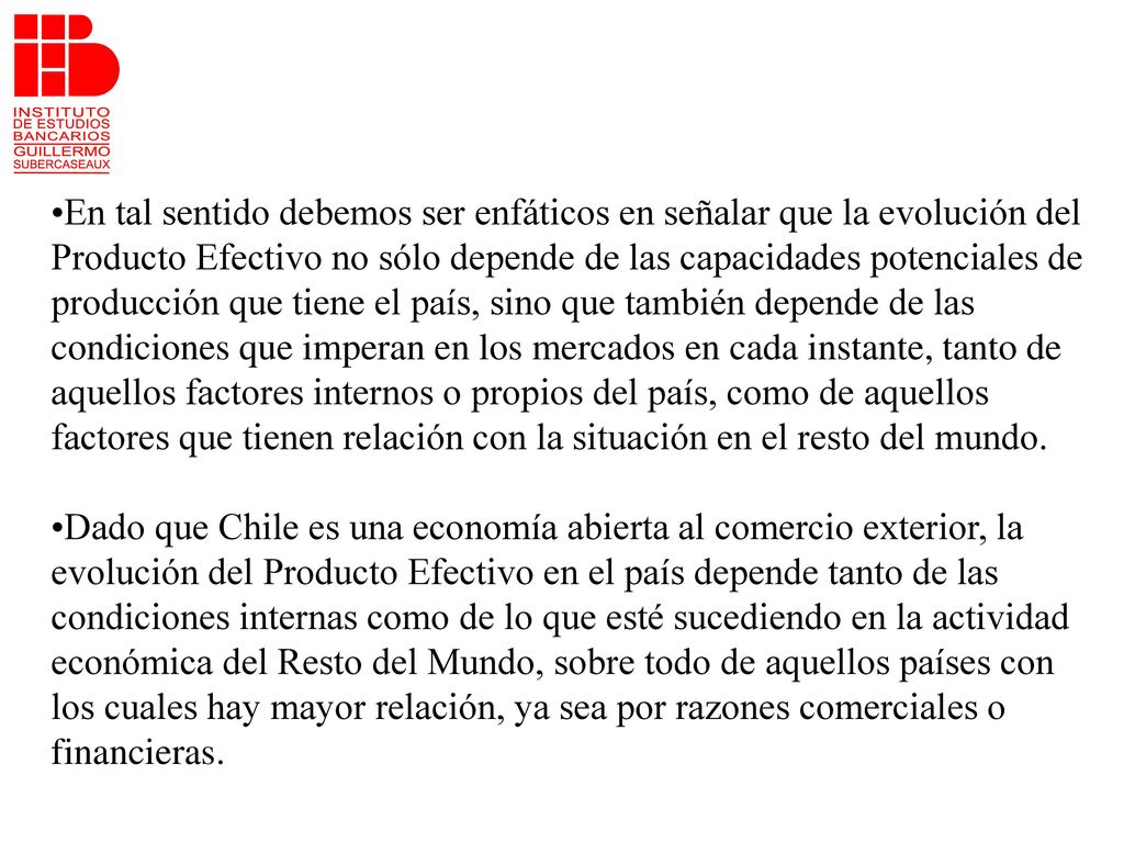En tal sentido debemos ser enfáticos en señalar que la evolución del