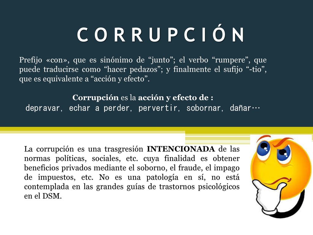 C O R R U P C I Ó N