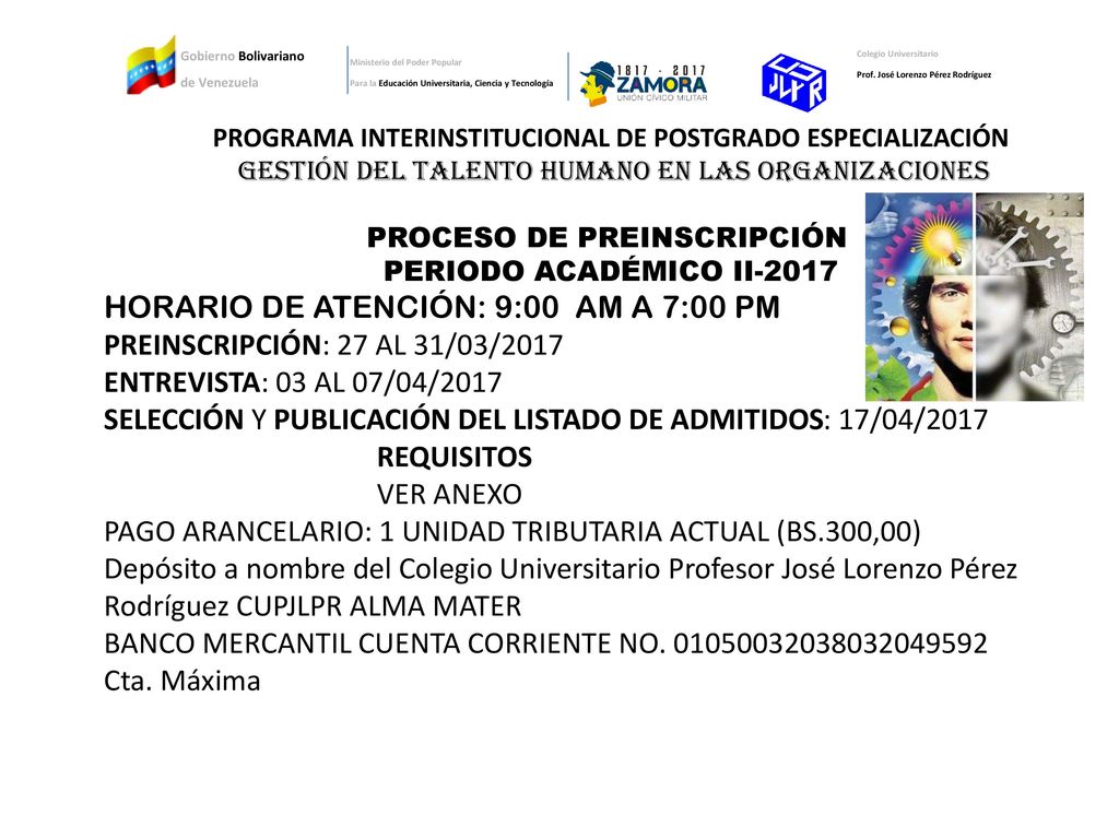 Gobierno Bolivariano de Venezuela. Ministerio del Poder Popular. Para la Educación Universitaria, Ciencia y Tecnología.