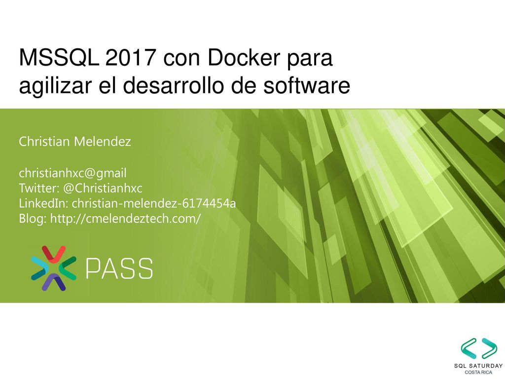 MSSQL 2017 con Docker para agilizar el desarrollo de software