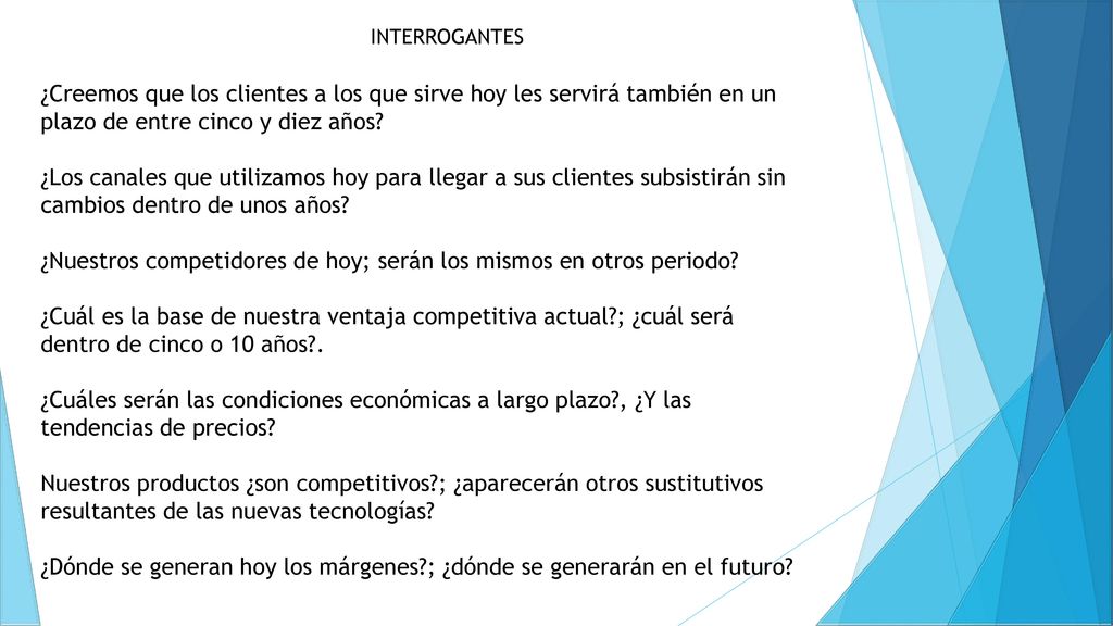 ¿Nuestros competidores de hoy; serán los mismos en otros periodo