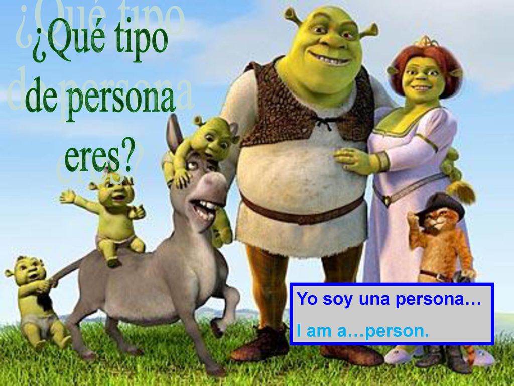 ¿Qué tipo de persona eres Yo soy una persona… I am a…person.