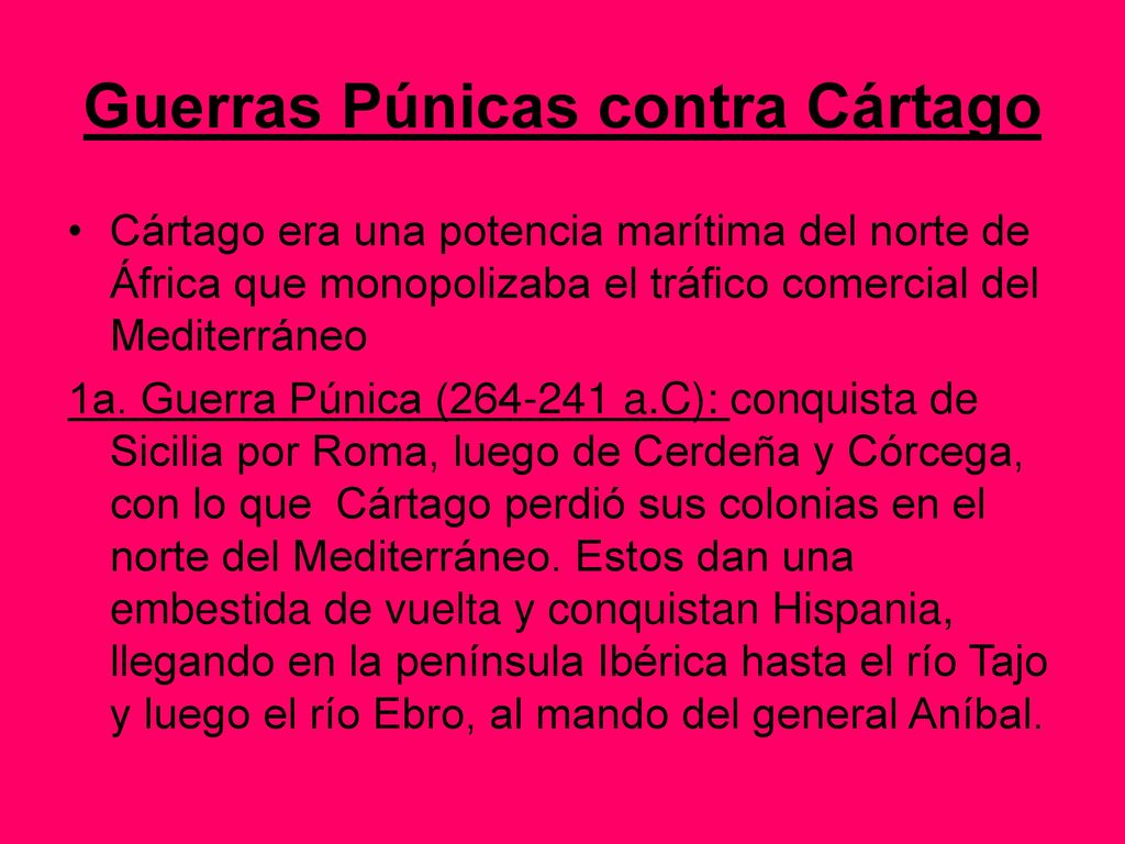 Guerras Púnicas contra Cártago