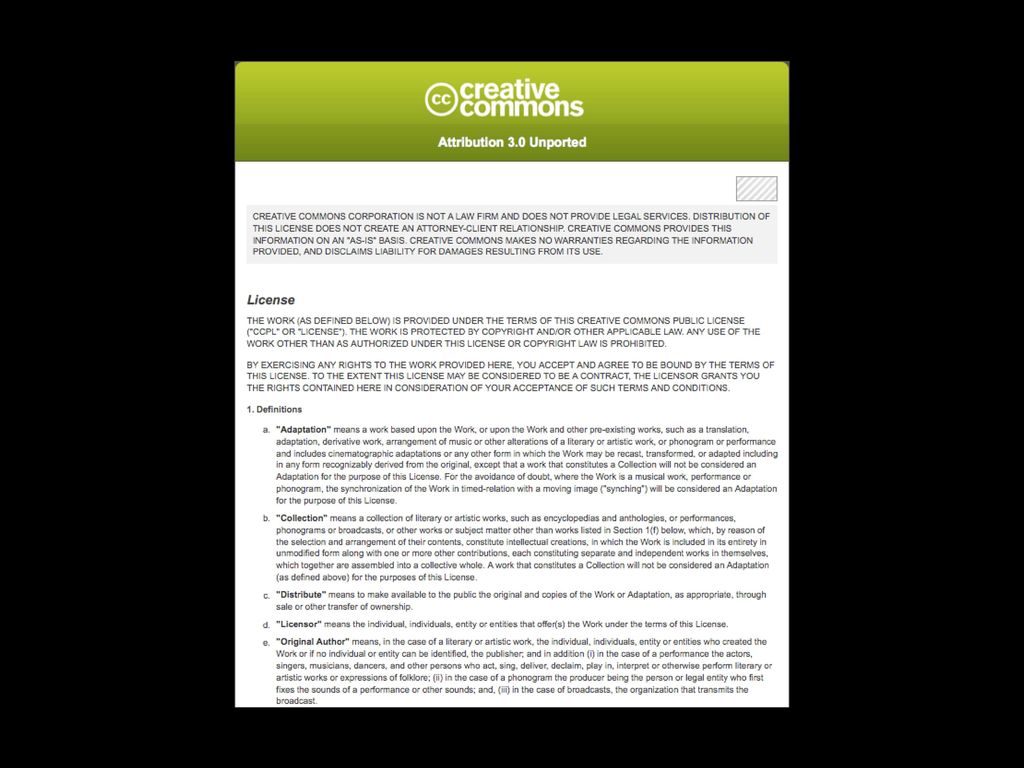 second, there’s the lawyer-readable legal text, which has been vetted by a global team of legal experts