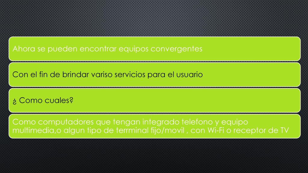 Con el fin de brindar variso servicios para el usuario ¿ Como cuales