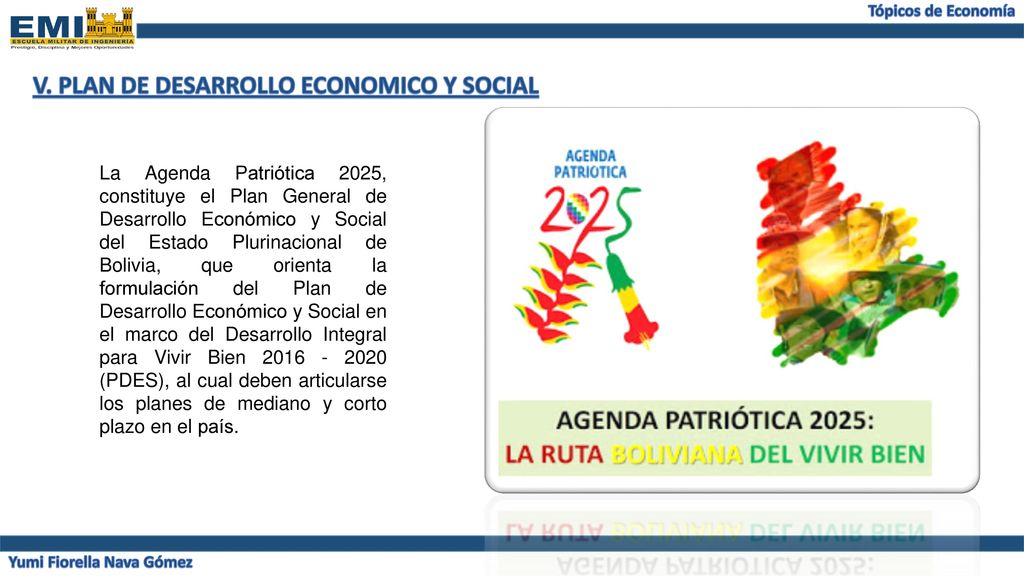 V. PLAN DE DESARROLLO ECONOMICO Y SOCIAL Yumi Fiorella Nava Gómez