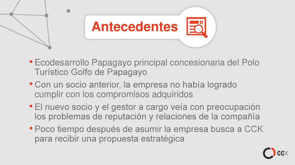 Antecedentes Ecodesarrollo Papagayo principal concesionaria del Polo Turístico Golfo de Papagayo.