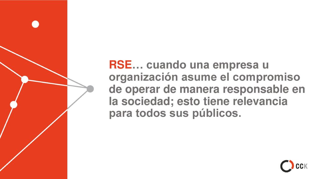 RSE… cuando una empresa u organización asume el compromiso de operar de manera responsable en la sociedad; esto tiene relevancia para todos sus públicos.