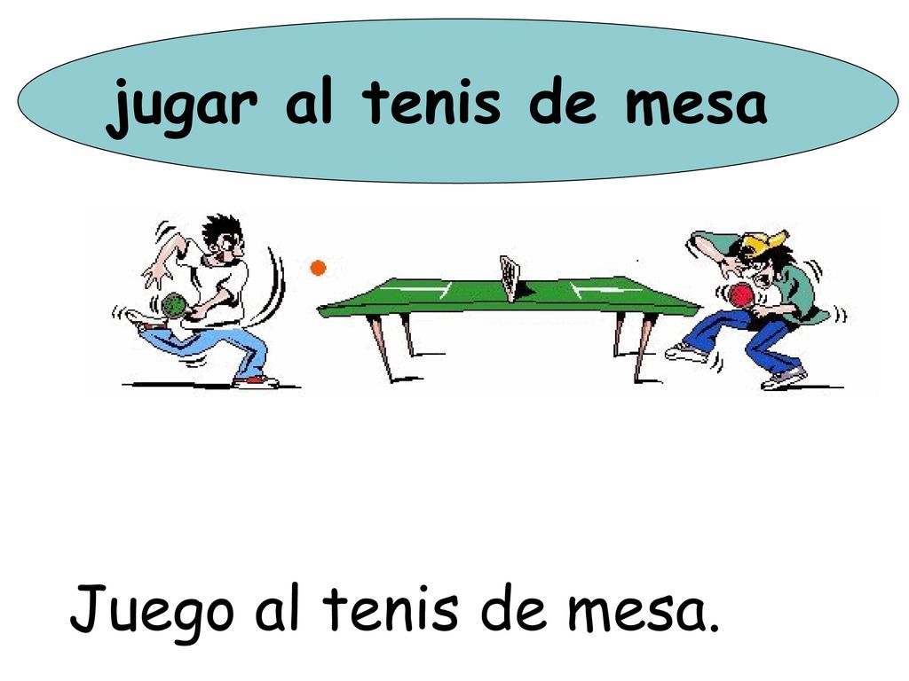 jugar al tenis de mesa Juego al tenis de mesa.