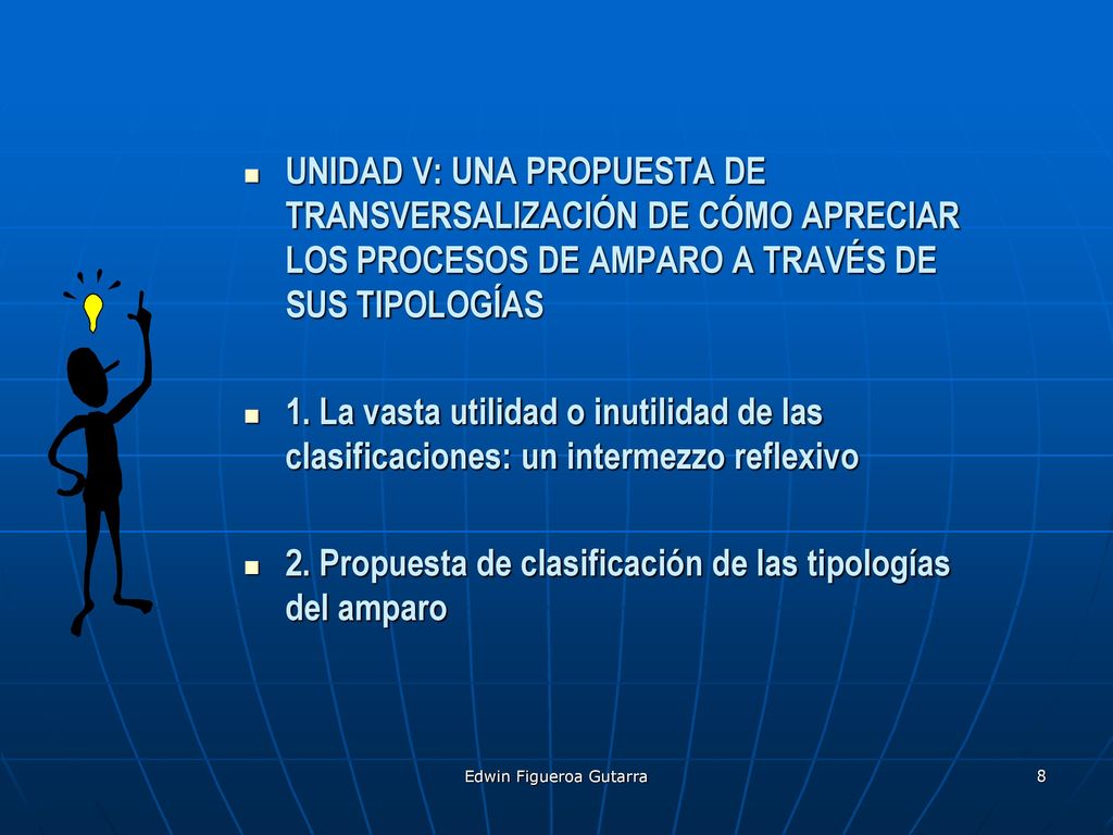 2. Propuesta de clasificación de las tipologías del amparo