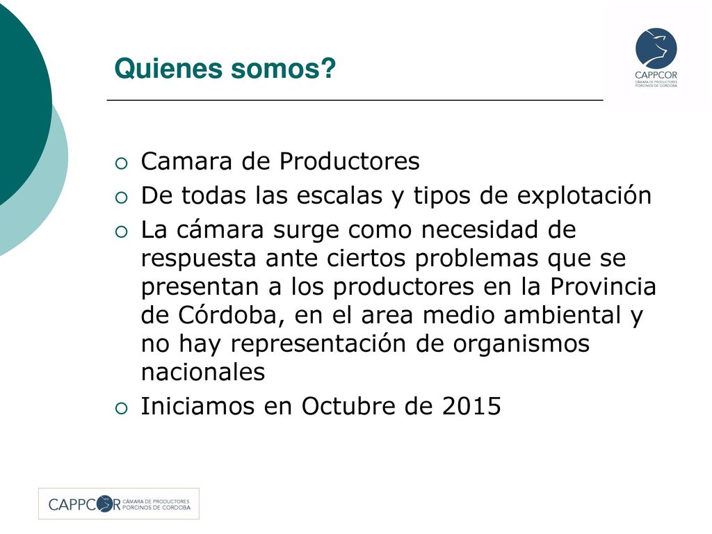 Quienes somos Camara de Productores