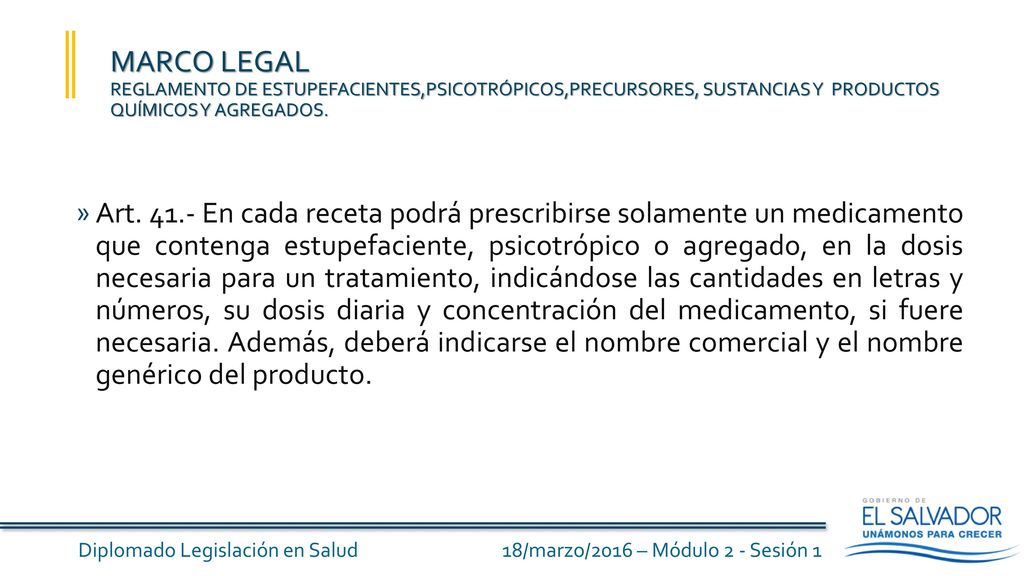 MARCO LEGAL REGLAMENTO DE ESTUPEFACIENTES,PSICOTRÓPICOS,PRECURSORES, SUSTANCIAS Y PRODUCTOS QUÍMICOS Y AGREGADOS.