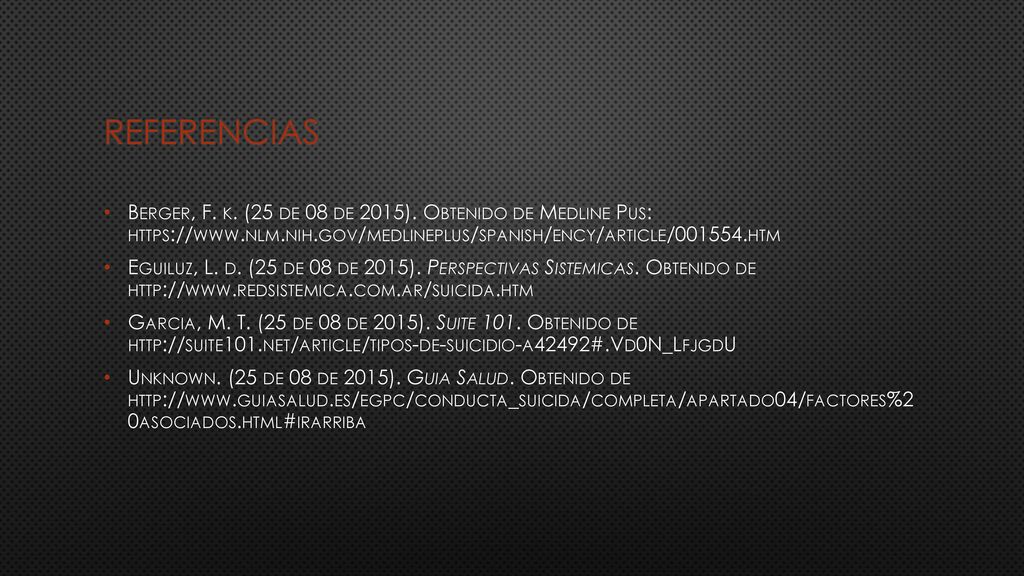 Referencias Berger, F. k. (25 de 08 de 2015). Obtenido de Medline Pus: