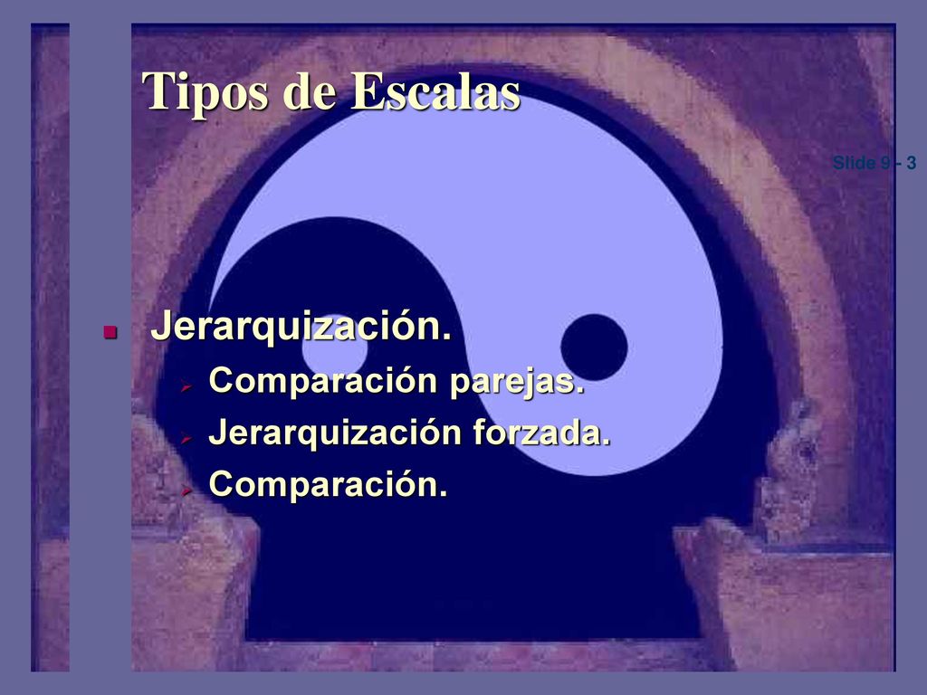 Tipos de Escalas Jerarquización. Comparación parejas.