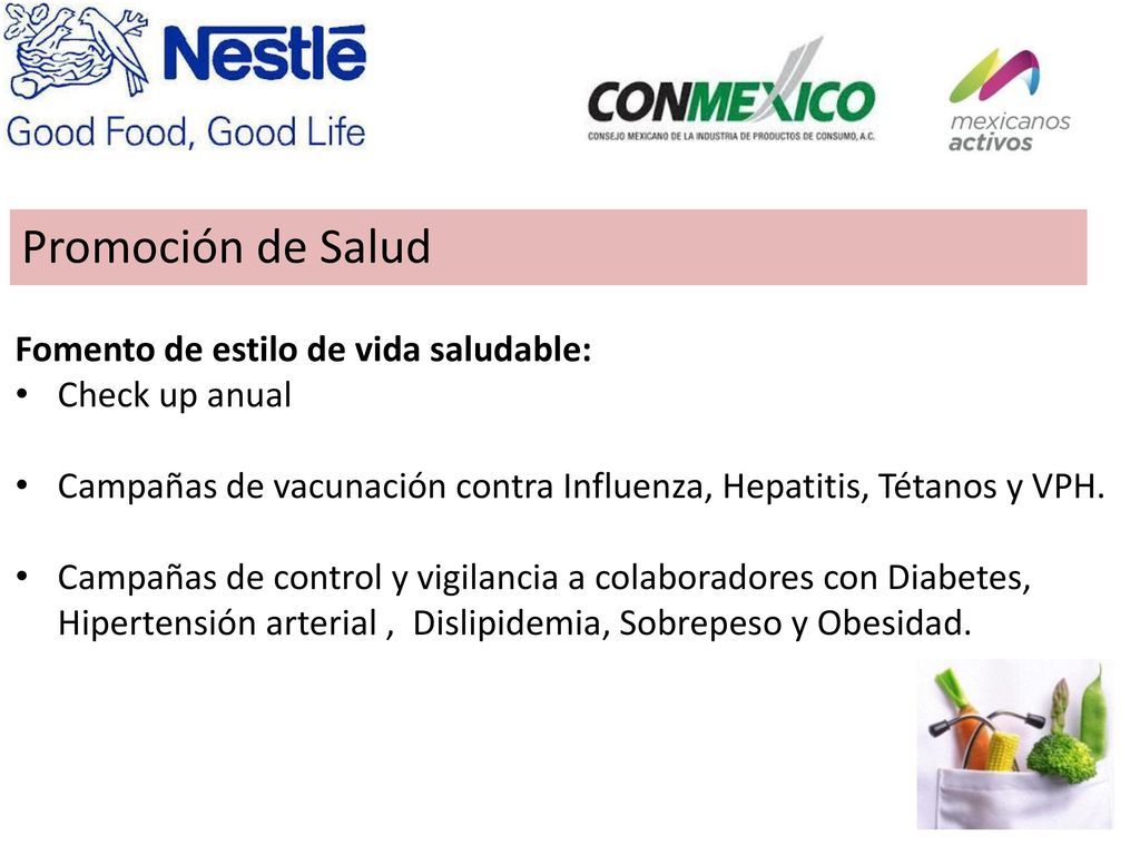 Promoción de Salud Fomento de estilo de vida saludable: Check up anual