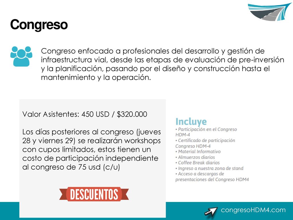 Congreso Congreso enfocado a profesionales del desarrollo y gestión de