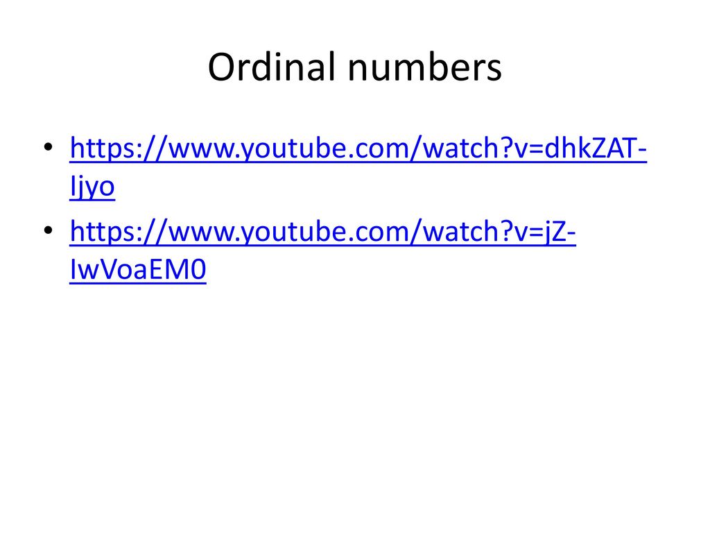 Ordinal numbers   v=dhkZAT-Ijyo