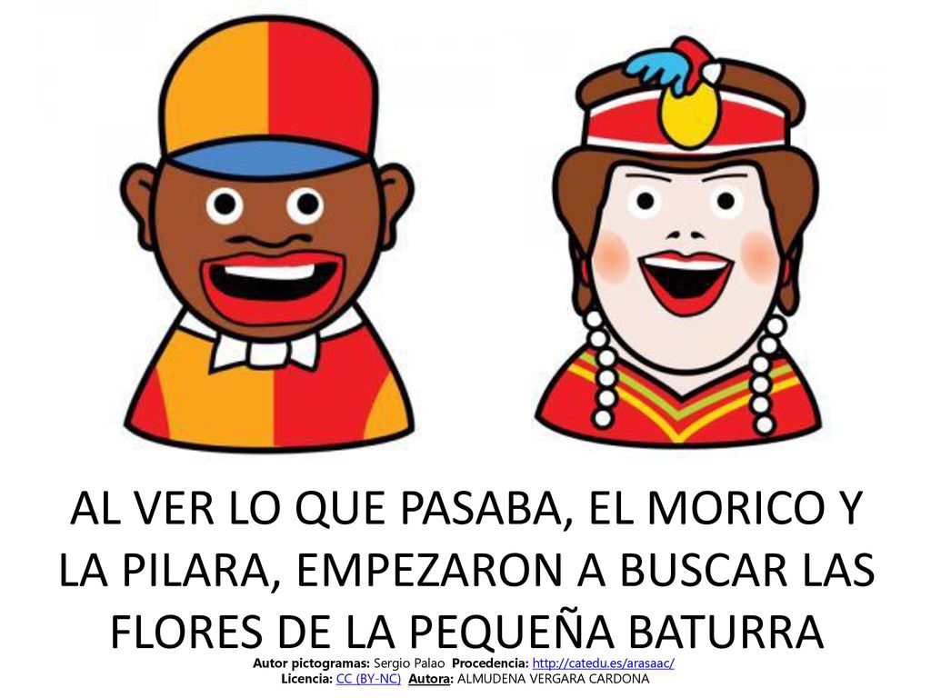 AL VER LO QUE PASABA, EL MORICO Y LA PILARA, EMPEZARON A BUSCAR LAS FLORES DE LA PEQUEÑA BATURRA