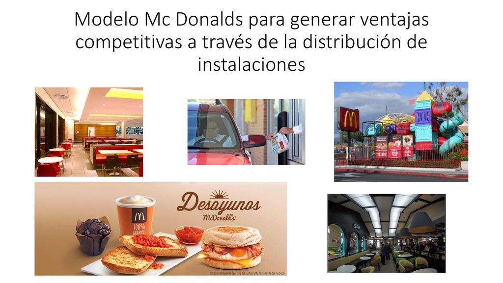 Modelo Mc Donalds para generar ventajas competitivas a través de la distribución de instalaciones
