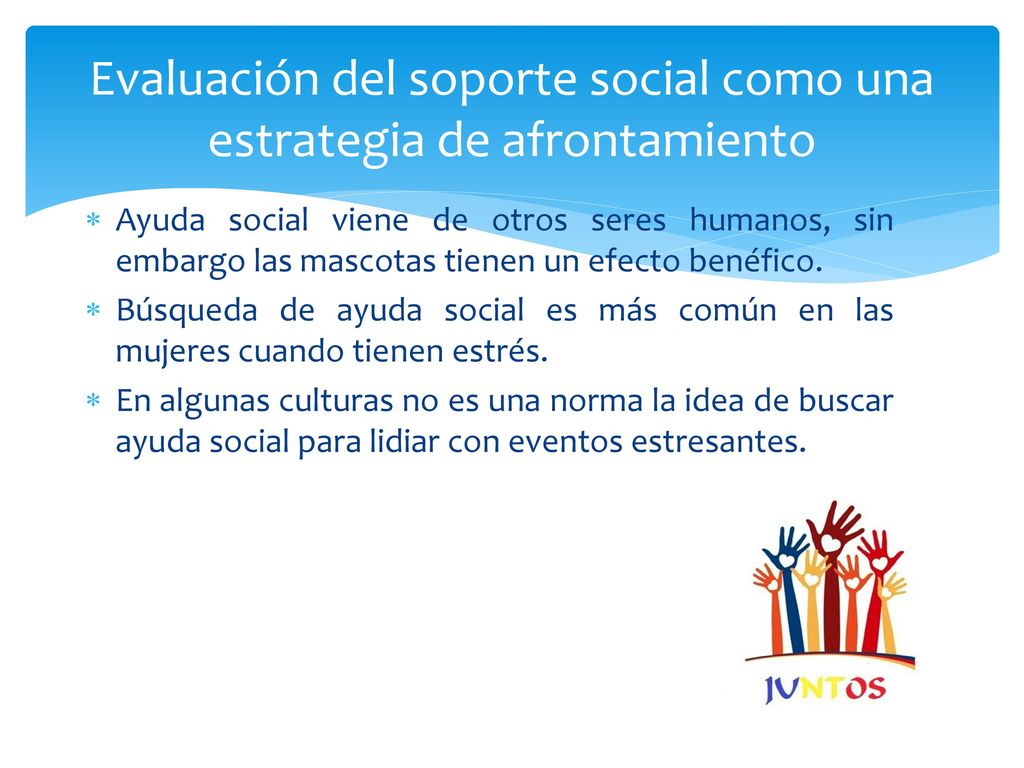Evaluación del soporte social como una estrategia de afrontamiento