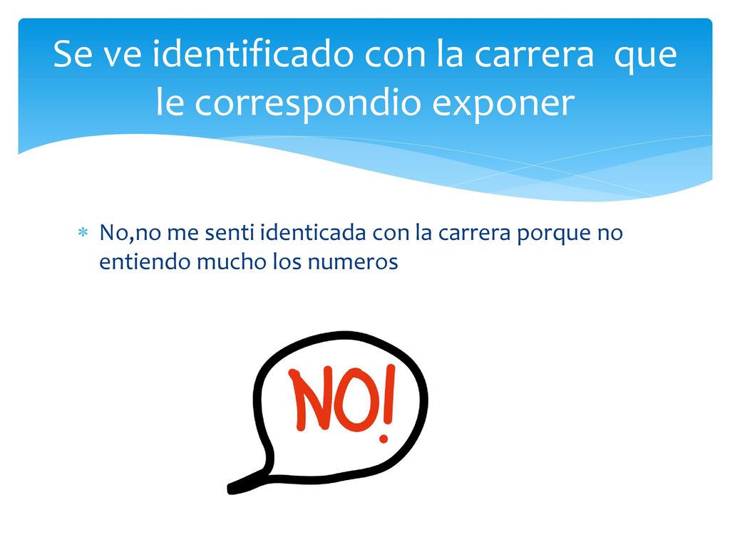 Se ve identificado con la carrera que le correspondio exponer