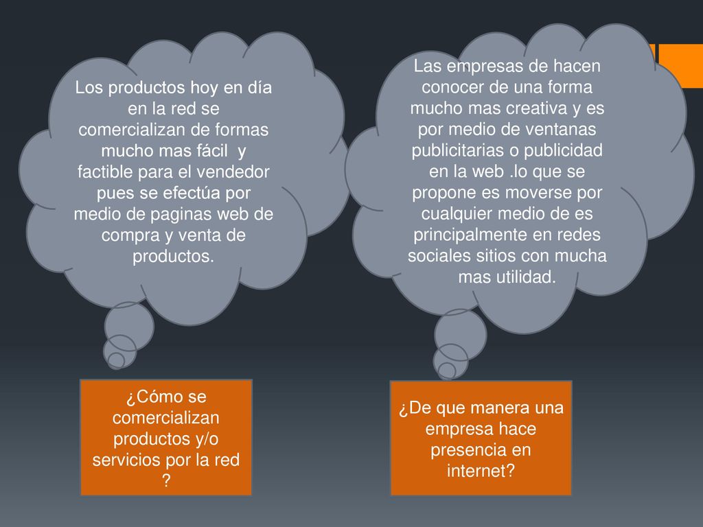 ¿Cómo se comercializan productos y/o servicios por la red