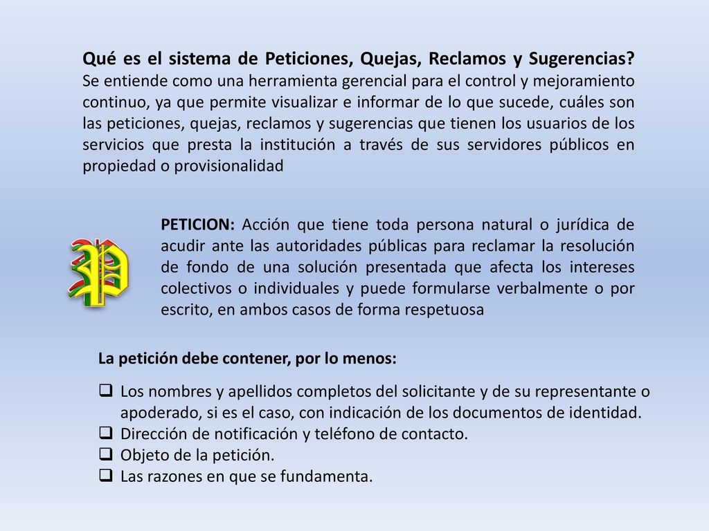 Qué es el sistema de Peticiones, Quejas, Reclamos y Sugerencias