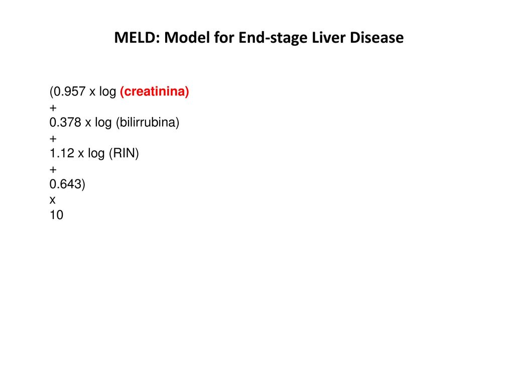 MELD: Model for End-stage Liver Disease
