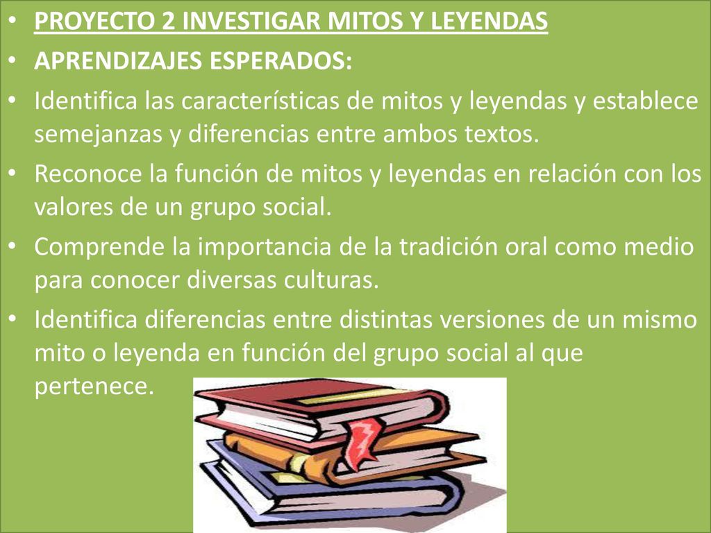 PROYECTO 2 INVESTIGAR MITOS Y LEYENDAS