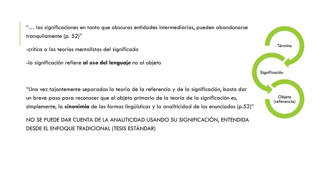 -crítica a las teorías mentalistas del significado
