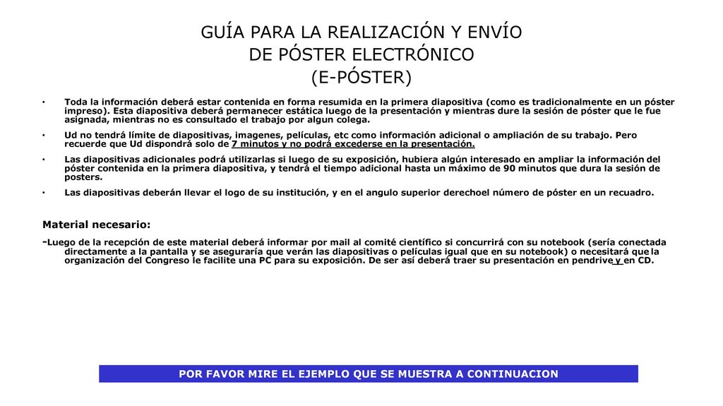 POR FAVOR MIRE EL EJEMPLO QUE SE MUESTRA A CONTINUACION