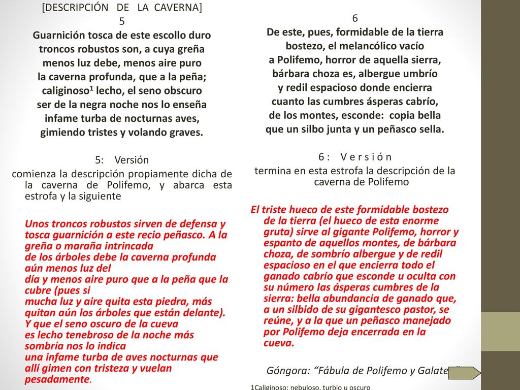 [DESCRIPCIÓN DE LA CAVERNA] 5 Guarnición tosca de este escollo duro