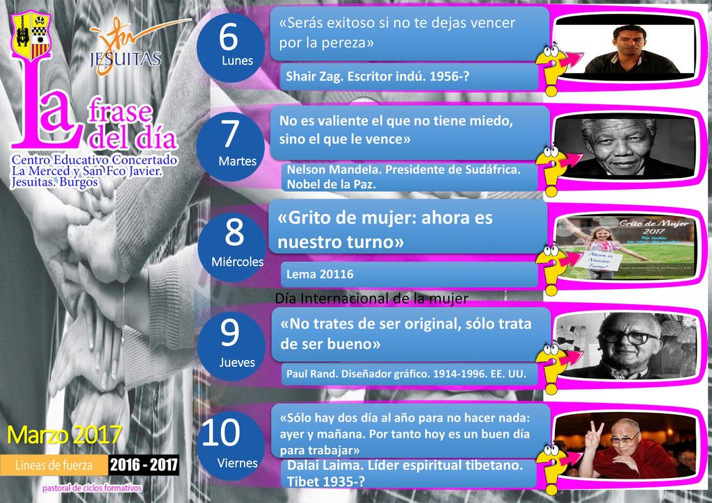 Marzo 2017 «Grito de mujer: ahora es nuestro turno»