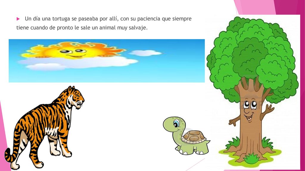 Un día una tortuga se paseaba por allí, con su paciencia que siempre
