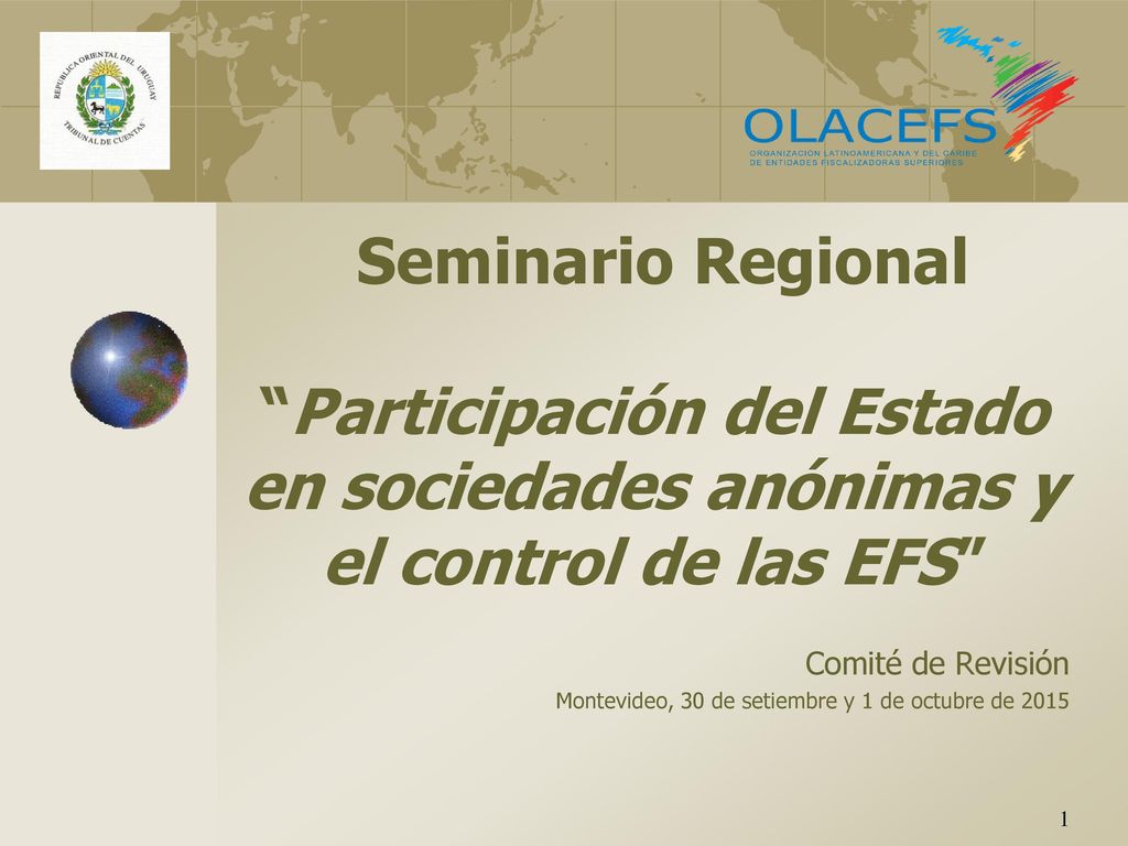 Comité de Revisión Montevideo, 30 de setiembre y 1 de octubre de 2015