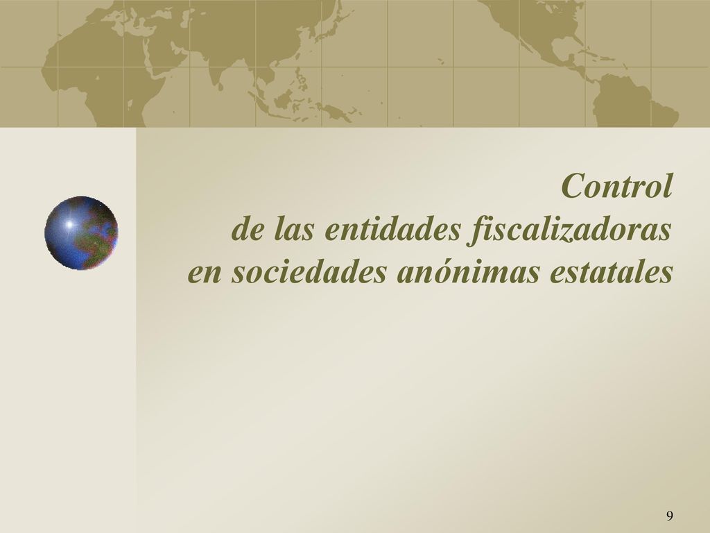 Control de las entidades fiscalizadoras en sociedades anónimas estatales