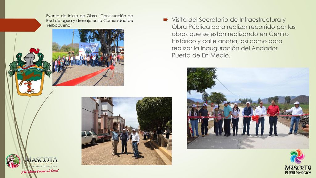 Evento de Inicio de Obra Construcción de Red de agua y drenaje en la Comunidad de Yerbabuena