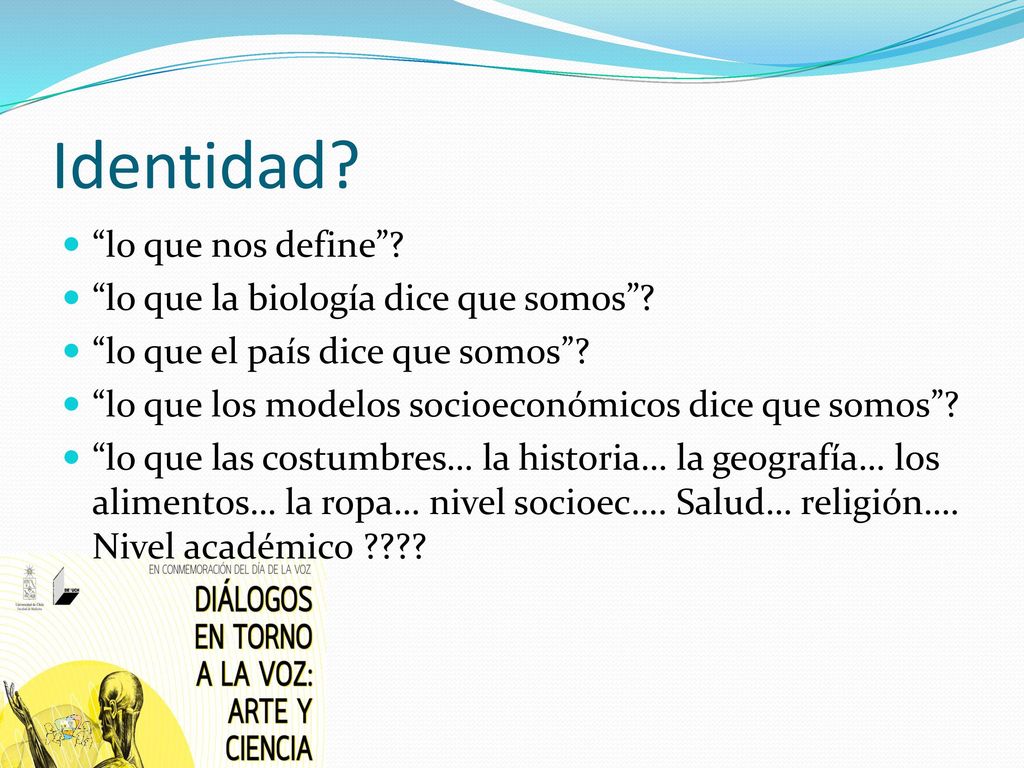 Identidad lo que nos define lo que la biología dice que somos