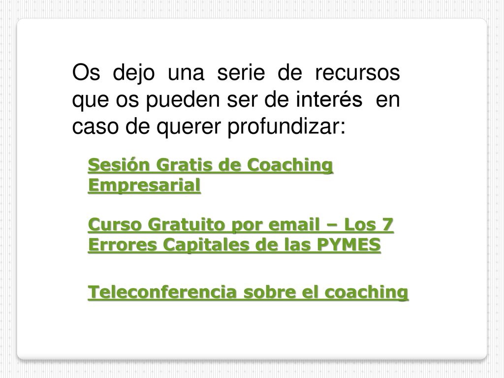 Os dejo una serie de recursos que os pueden ser de interés en caso de querer profundizar: