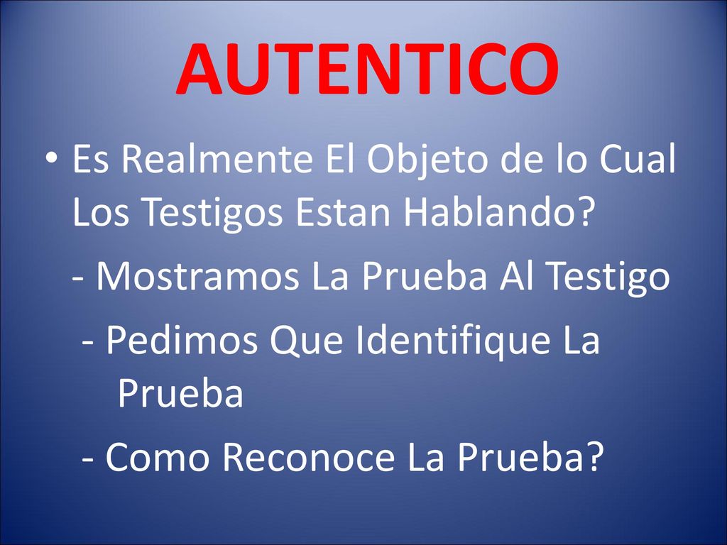 Es Realmente El Objeto de lo Cual Los Testigos Estan Hablando