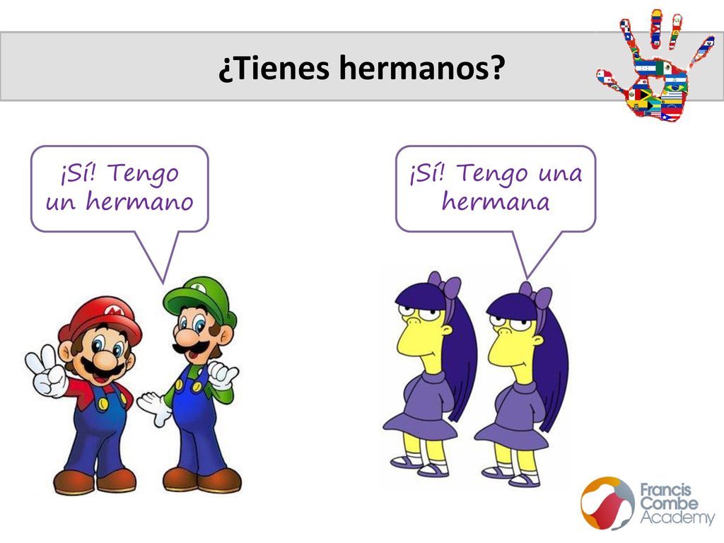 ¿Tienes hermanos ¡Sí! Tengo un hermano ¡Sí! Tengo una hermana