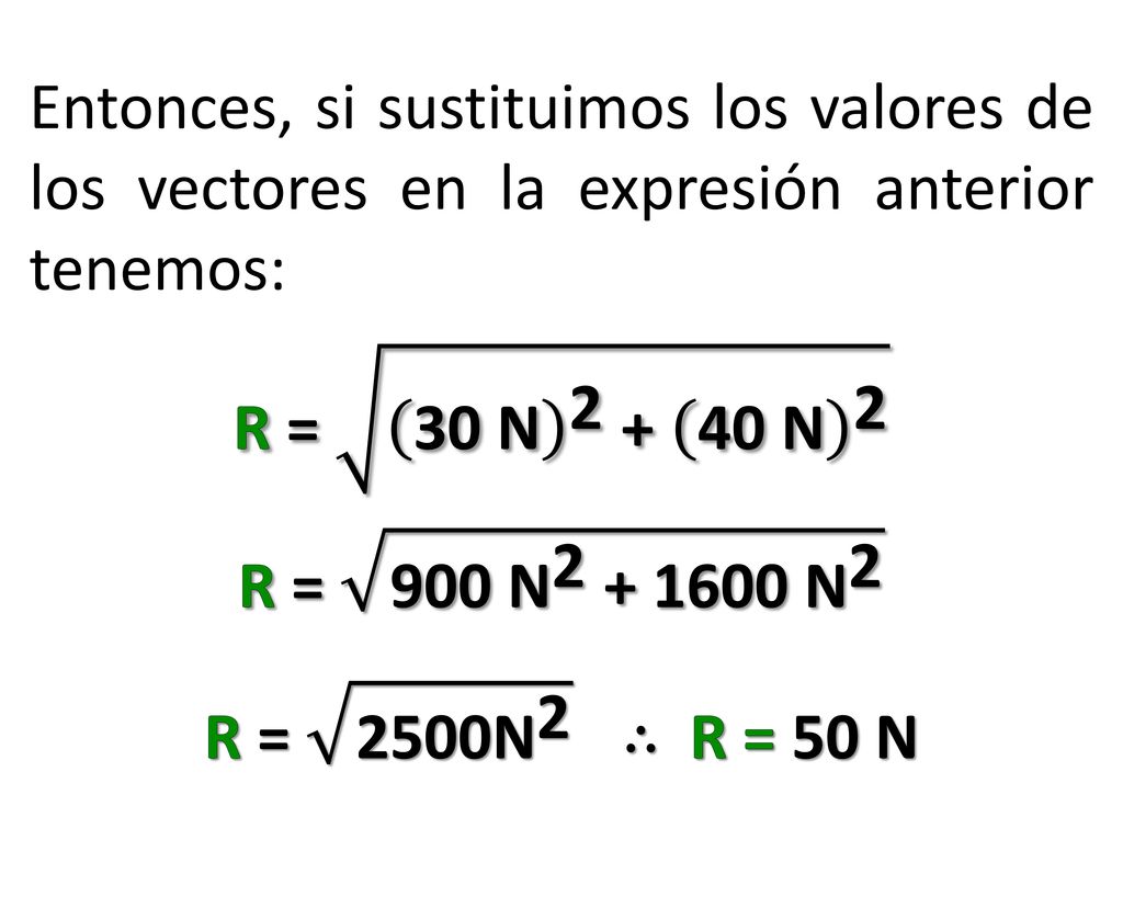 Entonces, si sustituimos los valores de los vectores en la expresión anterior tenemos: