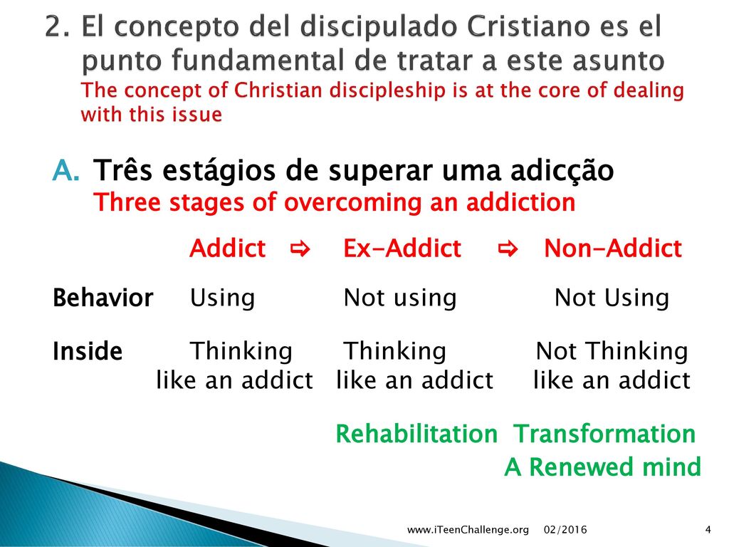2. El concepto del discipulado Cristiano es el punto fundamental de tratar a este asunto The concept of Christian discipleship is at the core of dealing with this issue