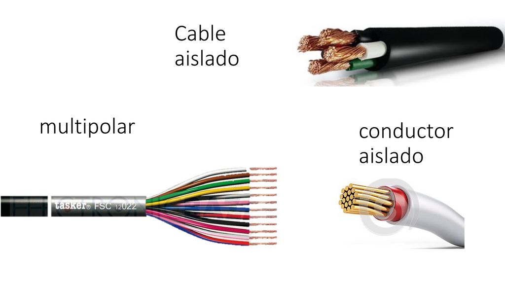 Cable aislado multipolar conductor aislado